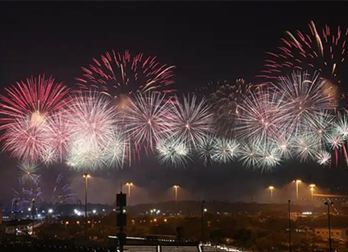 绥宁县焰火晚会